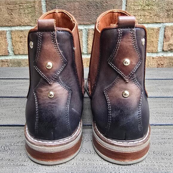 Pikolinos Aldaya Chelsea Boots Size EU41 US 10 - 10.5 Brown Leather Ankle Bootie - Picture 4 of 12